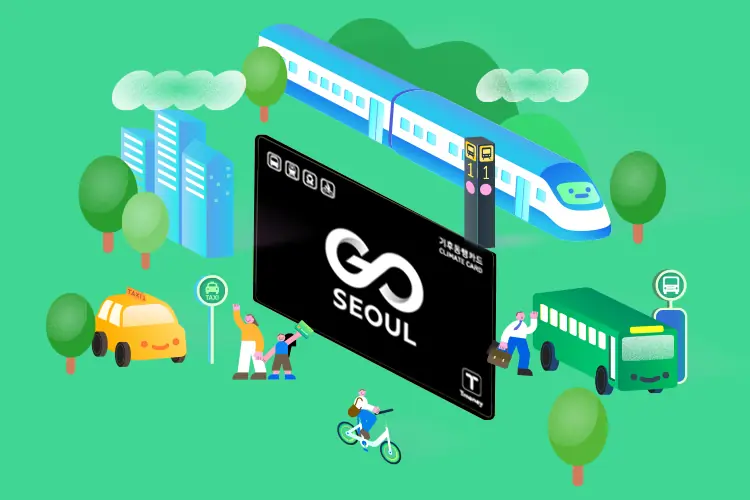 Complete Guide to Transportation Cards in Korea: T-money, Climate Card, and WOWPASS for Travelers 3 Tourist checking a map while riding the Seoul subway