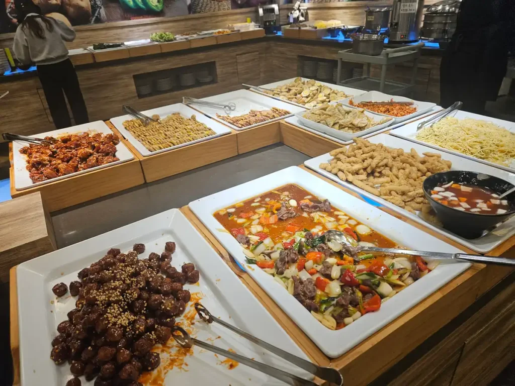 Third: buffets
